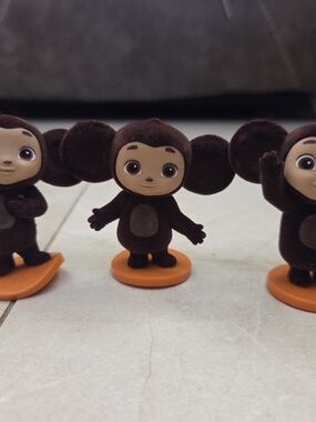 Plush Brown Cartoon Figurine Toy - Kids Collectible